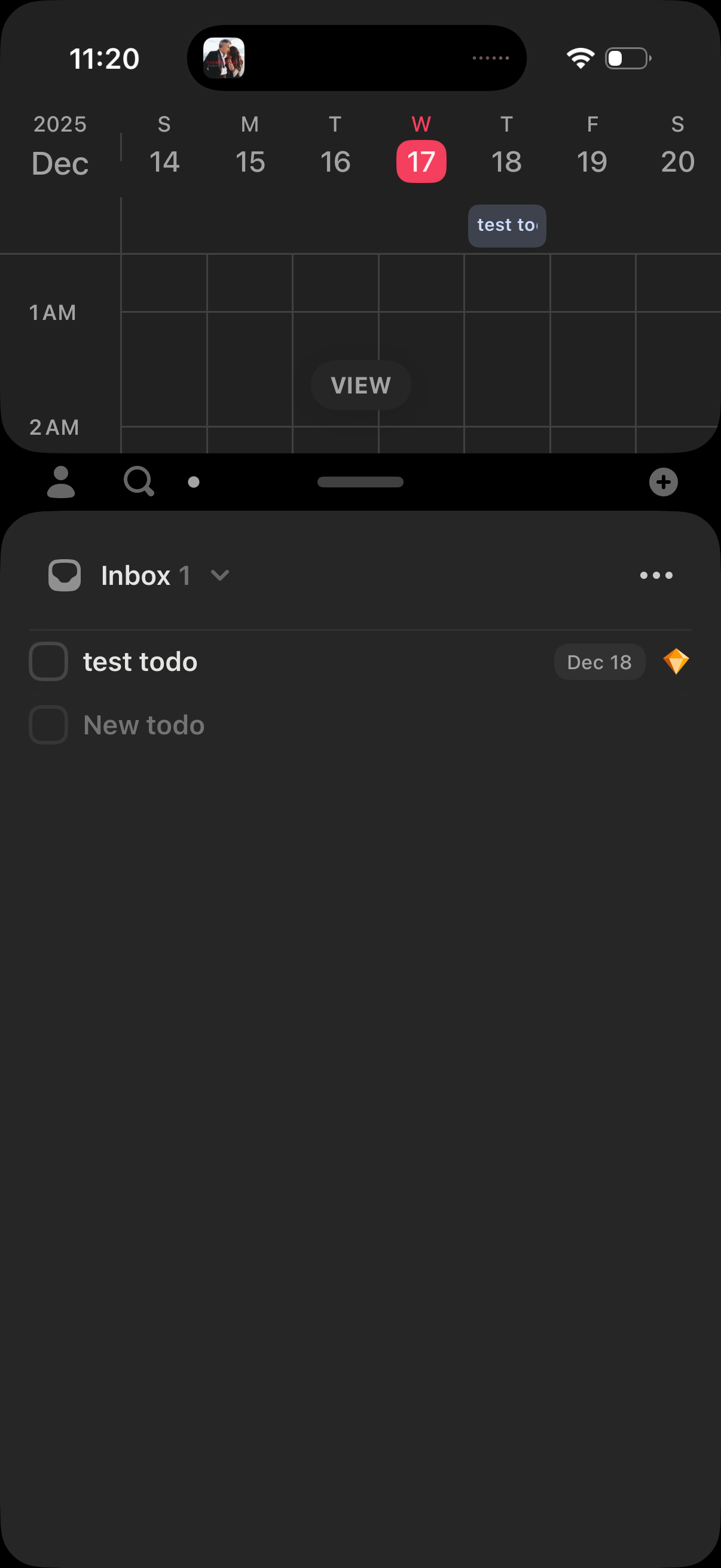 amie notifications screenshot